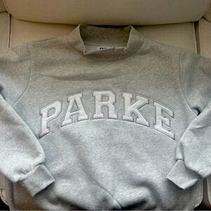 PARKER Light Gray Crewneck Sweatshirt